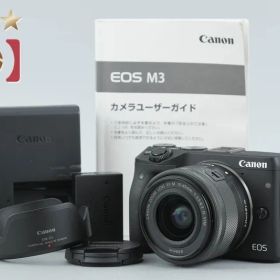 【中古】Canon キヤノン EOS M3 ブラック EF-M 15-45mm f/3.5-6.3 IS STM レンズキット