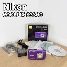 【人気カラー】Nikon COOLPIX S3300 オールドコンデジ パープル
