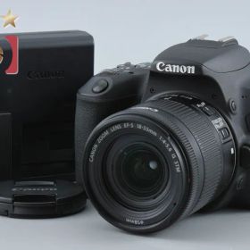 【中古】Canon キヤノン EOS Kiss X9 EF-S 18-55 IS STM レンズキット ブラック シャッター回数僅少