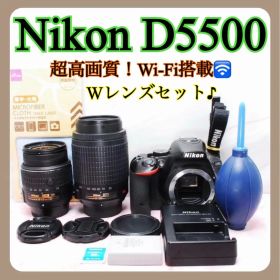 ✨高性能・人気モデル✨Nikon D5500❤️超高画質・タッチパネル