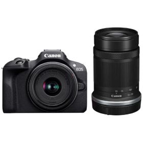 CANON｜キヤノン EOS R100 ダブルズームキット ミラーレス一眼カメラ ブラック [ズームレンズ+ズームレンズ]