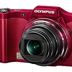 【中古】【39shop】OLYMPUS★デジタルカメラ SZ-14 1400万画素 光学24倍ズーム 3Dフォト機能 レッド SZ-14 RED(非常に良い)
