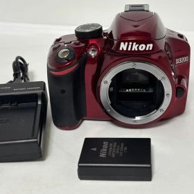 【美品】Nikon D3200 レッド ボディ 充電器付き