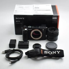 B#12891 SONY(ソニー) フルサイズ ミラーレス一眼カメラ α7C ズームレンズキット(同梱レンズ:SEL2860) ブラック ILCE-7CL B