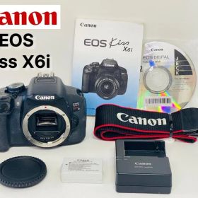 Canon EOS Kiss X6i ボディ ストラップ・取説付き キヤノン