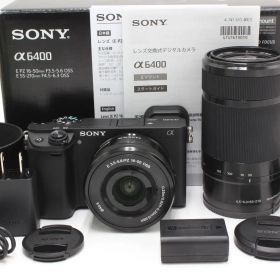 シャッター回数905回！SONY(ソニー) α6400 ダブルズームレンズキットブラック ILCE-6400Y B