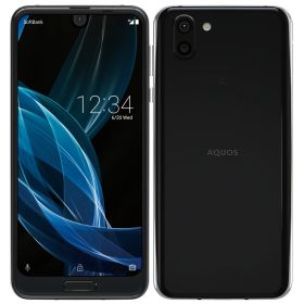 【中古】Bランク【やや傷や汚れあり】SIMフリー 706SH SHARP AQUOS R2 プレミアムブラック 利用制限—(白ロム) 送料無料