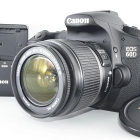 【美品】＜シャッター数1703回＞Canon デジタル一眼レフカメラ EOS 60D レンズキット EF-S18-55mm F3.5-5.6 IS付属 EOS60D1855ISLK