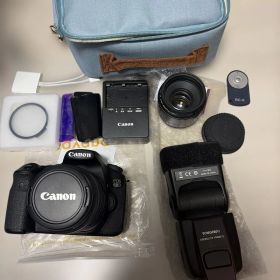 Canon デジタル一眼レフカメラ EOS 60D、レンズ、ストロボ、フィルター
