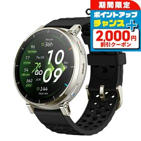 ＼2000円OFFクーポン+さらに9倍／ アマズフィット アクティブ 3 プレミアム 充電式クォーツ スマートウォッチ ブランド メンズ レディース ランニングウォッチ Bluetooth Amazfit SP170082-C248 デジタル ブラック 黒