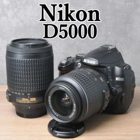 Nikon D5000⭐️ダブルレンズ ショット数少なめ スマホ転送 一眼レフ