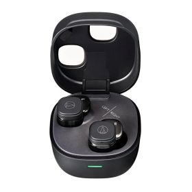オーディオテクニカ ATH-SQ1TW2 BK ワイヤレスイヤホン bluetooth/小型 軽量 / 最大20時間再生 / 低遅延/外音取込み/マルチポイント/マルチペアリング/防水 IPX5 / ワイヤレス充電 /【国内】ブラック ATH-SQ1TW2 0