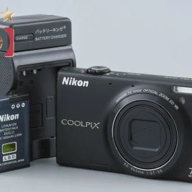 【中古】Nikon ニコン COOLPIX S6100 ノーブルブラック コンパクトデジタルカメラ