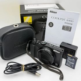 【美品/オマケ付】Nikon COOLPIX A900 ブラック ニコン クールピクス デジタルカメラ 光学35倍ズーム