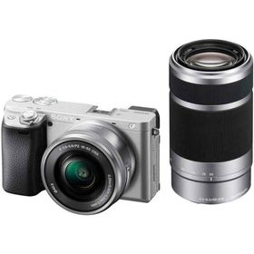 SONY(ソニー) ILCE-6400Y S APS-C ミラーレス一眼カメラ α6400 ダブルズームレンズキット(同梱レンズ:SELP1650+SEL55210) シルバー