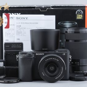 【中古】SONY ソニー α6400 ILCE-6400 ダブルズームレンズキット ブラック 元箱付き