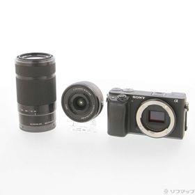 (中古)SONY α6400 ILCE-6400Y ダブルズームレンズキット ブラック(276-ud)