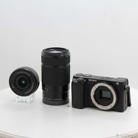 (中古)SONY α6400 ILCE-6400Y ダブルズームレンズキット ブラック(344-ud)