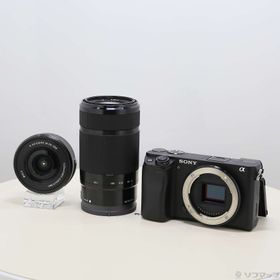 (中古)SONY α6400 ILCE-6400Y ダブルズームレンズキット ブラック(295-ud)