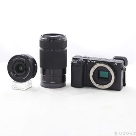 (中古)SONY α6400 ILCE-6400Y ダブルズームレンズキット ブラック(297-ud)