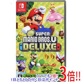 【中古】New スーパーマリオブラザーズ U デラックス Nintendo Switch カバーいたみ