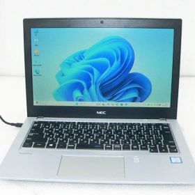 中古ノートパソコン Windows11 NEC VERSAPRO VKM17B-4 (PC-VKM17BZG4) Core i5-8350U 1.7GHz 8GB 256GB(NVMe SSD) 12.5インチ フルHD(1920×1080)