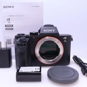 【良品】SONY α7II ボディ ブラック ILCE-7M2 フルサイズ ミラーレス一眼カメラ