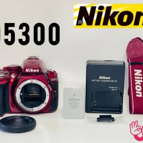 ★ショット数1514回★ 極上ツヤ Nikon D5300 レッド ボディ
