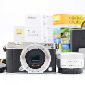 ニコン Nikon 1 J5 Camera Silver 10-30mm Lens 6358 Shots 元箱 [美品] #Z6972A