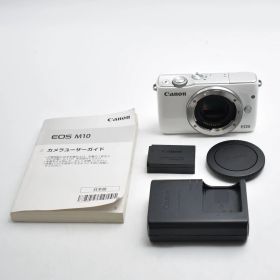 B#13341 Canon ミラーレス一眼カメラ EOS M10 ボディ(ホワイト) EOSM10WH-BODY