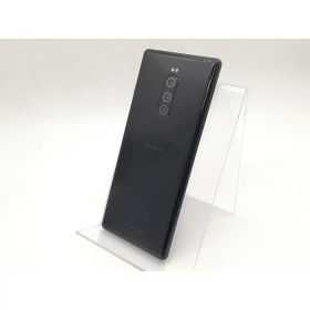 【中古】SONY au 【SIMロック解除済み】 Xperia 1 SOV40 ブラック【柏】保証期間1ヶ月【ランクB】
