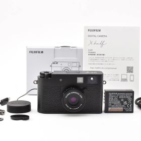 ★極上美品★ フジフイルム FUJIFILM X half X-HF1 ブラック 《ショット数1回・元箱付・付属品多数！》★完動品★ #A607260