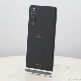 (中古)SONY Xperia 10 IV 128GB ブラック SO-52C docomo SIMフリー(297-ud)
