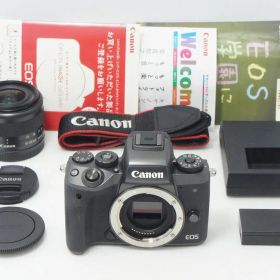 良品 Canon キヤノン EOS M5 ボディ + EF-M 15-45mm F3.5-6.3 IS STM レンズキット ミラーレス一眼カメラ ブラック 260831i