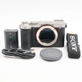 ■シャッター数7563枚！極上品■ SONY α7C II ボディ シルバー ILCE-7CM2 S ミラーレス一眼カメラ ソニー