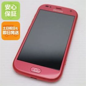新品同様 F-42A らくらくスマートフォン ピンク 即日発送 スマホ 白ロム 富士通 土日祝発送OK