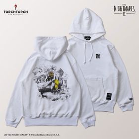 リトルナイトメア2 × TORCH TORCH/ モノとシックスのパーカー ホワイト XLサイズ