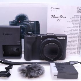 【極美品】Canon PowerShot V1 ハイブリッドカメラ 超広角ズームレンズ内蔵 4K動画 Vlog ライブ配信 コンテンツ制作 コンパクトデザイン