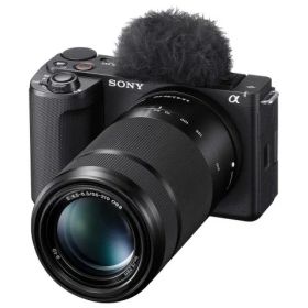 【ポイント10倍】 SONY デジタル一眼カメラ VLOGCAM ZV-E10M2X ダブルズームレンズキット [ブラック] [タイプ：ミラーレス 画素数：2700万画素(総画素) 2600万画素(有効画素) 撮像素子：APS-C 23.3mm×15.5mm CMOS 重量：292 g] 【P10倍】