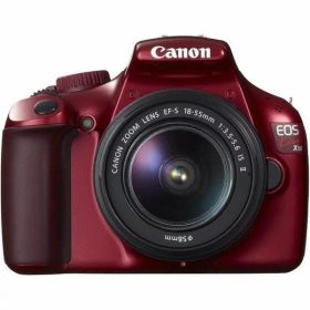 【中古】 キヤノン Canon EOS Kiss X50 レンズキット EF-S18-55mm IsII付属 レッド 当店保証30日間 人気 ミラーレス 一眼レフ 交換レンズ カメラ