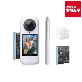 Insta360 X4 Air Starter Bundle Arctic White（CINSAAFA-SE17） ビデオカメラ 4K 小型 高画質 ウェアラブル 全天球360度カメラ 《納期約２ヶ月》