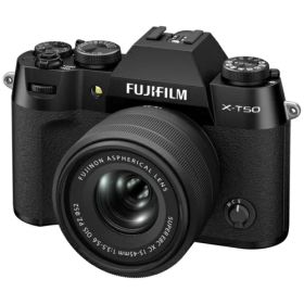 【長期保証付】富士フイルム FUJIFILM X-T50B ブラック XC15-45mmF3.5-5.6 OIS PZレンズキット ミラーレス一眼カメラ 日英2か国語モデル X-T50LK1545BJP XT50LK1545BJP