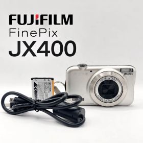 【動作確認済】FUJIFILM FinePix JX400 シルバー デジカメ