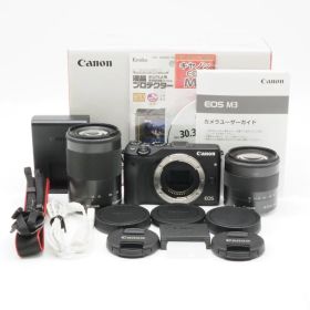 Canon ミラーレス一眼カメラ EOS M3 ダブルズームキット ブラック