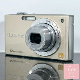 【美品】Panasonic LUMIX DMC-FX40 ゴールド 1210万画素 CCD LEICAレンズ 光学5倍ズーム 薄型コンパクトデジタルカメラ