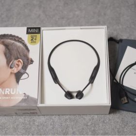 SHOKZ OpenRun Miniブラック骨伝導イヤホン 付属完備