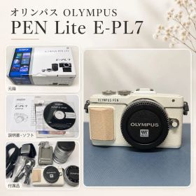【美品】OLYMPUS PEN Lite E-PL7 一眼レフ ホワイト