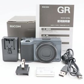 ■シャッター数506枚！新品同様■ RICOH GR IIIx Urban Edition メタリックグレー コンパクトデジタルカメラ ネイビー リコー