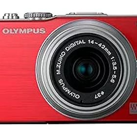 【中古】【39shop】OLYMPUS★ミラーレス一眼 PEN Lite E-PL3 レンズキット レッド E-PL3 LKIT RED(非常に良い)