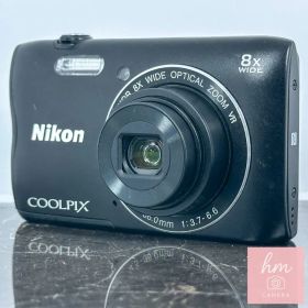 Nikon COOLPIX A300 ブラック 2005万画素 光学8倍ズーム 広角25mm Wi-Fi Bluetooth SnapBridge スリム コンパクトデジタルカメラ ニコン クールピクス